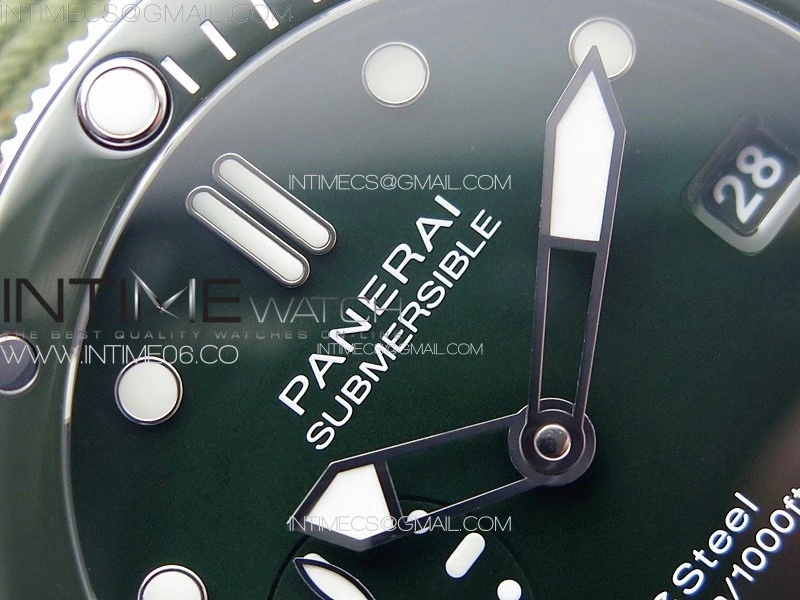 PAM1287 Y VSF 1:1 Best Edition Green Dial on Green Leather Strap P.900 Super Clone
